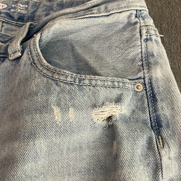 Old Navy distressed Jeans - O.G. Straight Highrise - size 14 plus - button fly - Picture 6 of 14